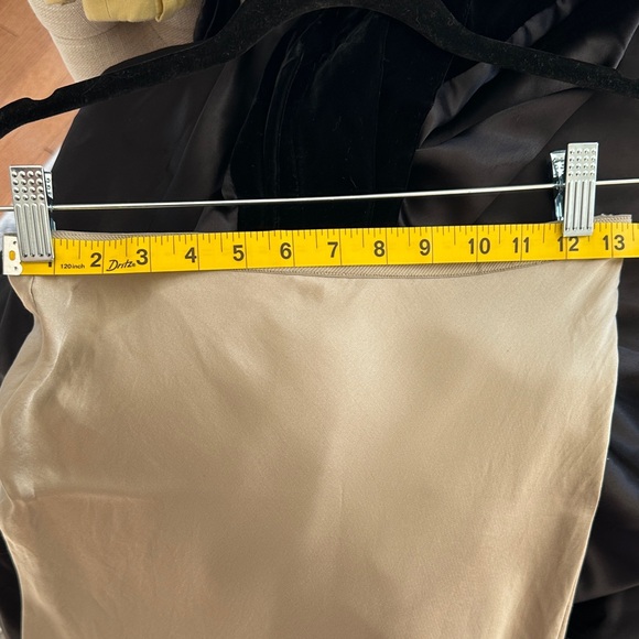 Anine Bing Erin Silk Skirt, Beige - Picture 8 of 9